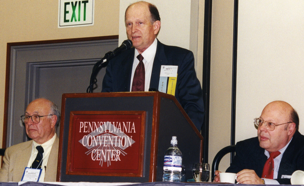 1999 Awardee Bryce Rich with Herman Cember and Ron Kathren